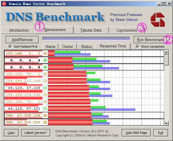 OpenDNS和Google DNS的解析速度比较