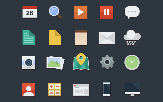 free flat icons